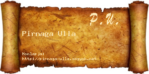 Pirnaga Ulla névjegykártya